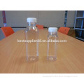 250ml and 500ml french clear square plastic juice bottles